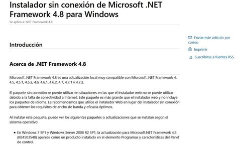 actualizar net framework windows 10.
